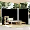 Image de vidaXL Auvent latéral rétractable Noir 180x600 cm