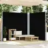 Image de vidaXL Auvent latéral rétractable Noir 200x600 cm