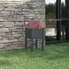Image de vidaXL Jardinière d'extérieur Gris 40x40x70 cm Bois de pin massif