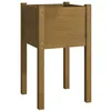 Image de vidaXL Jardinière d extérieur Marron Miel 40x40x70 cm Pin Massif