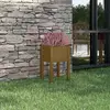 Image de vidaXL Jardinière d'extérieur Marron miel 40x40x70 cm Pin massif