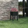Image de vidaXL Jardinière d'extérieur Noir 40x40x70 cm Bois de pin massif
