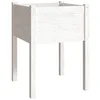 Image de vidaXL Jardinière Blanc 50x50x70 cm Bois de pin Massif