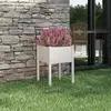 Image de vidaXL Jardinière Blanc 50x50x70 cm Bois de pin massif