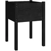 Image de vidaXL Jardinière Noir 50x50x70 cm Bois de pin Massif
