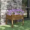 Image de vidaXL Jardinière d'extérieur Marron miel 70x70x70 cm Pin massif