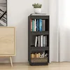 Image de Bibliothèque Séparateur de pièce gris 40x35x103 cm pin massif