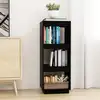 Image de vidaXL Bibliothèque/Séparateur de pièce noir 40x35x103 cm pin massif