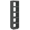 Image de Bibliothèque Séparateur de pièce Gris 40x35x167 cm Pin solide