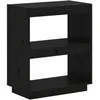Image de Bibliothèque Noir 60x35x71 cm Bois de pin massif