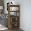 Image de vidaXL Bibliothèque/Séparateur de pièce Marron miel 60x35x135 cm Pin