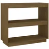 Image de vidaXL Bois de Pin Massif Bibliothèque Etagère à Livres Armoire de Rangement Etagère sur Pied Meuble de Rangement Bureau Salon Marron Miel 80x35x71 cm