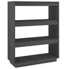 Image de Bibliothèque Séparateur de pièce Gris 80x35x103 cm Pin massif