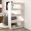 Image de vidaXL Bibliothèque/Séparateur de pièce Blanc 80x35x135 cm Pin massif