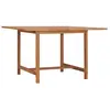 Image de vidaXL Table à dîner de jardin 110x110x75 cm Bois massif de teck