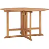 Image de vidaXL Table à dîner de jardin pliable 110x110x75 cm Teck massif