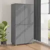 Image de vidaXL Garde-robe HAMAR Gris foncé 89x50x180 cm Bois massif de pin