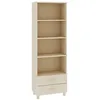 Image de Buffet HAMAR Marron miel 60x35x180 cm Bois massif de pin