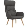 Image de Chaise de relaxation Gris foncé Tissu
