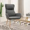 Image de vidaXL Chaise de relaxation Gris foncé Velours