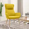 Image de vidaXL Chaise de relaxation Jaune moutarde Velours