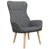 Image de Chaise de relaxation Gris foncé Tissu