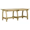 Image de Bussandri Exclusive Table de jardin en pin imprégné 220 x 74 x 75 cm