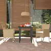 Image de vidaXL Ensemble à manger de jardin et coussins 3 pcs Poly rotin Beige