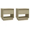 Image de Tables de chevet 2 pcs Chêne sonoma 45x34x44 cm Bois ingénierie