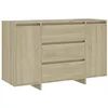 Image de Buffet avec 3 tiroirs Chêne Sonoma 120x41x75 cm Bois ingénierie