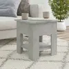 Image de vidaXL Table basse gris béton 40x40x42 cm bois d'ingénierie