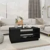 Image de vidaXL Table basse noir 102x55x43 cm bois d'ingénierie