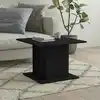 Image de vidaXL Table basse noir 55,5x55,5x40 cm bois d'ingénierie
