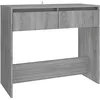 Image de Table console sonoma gris 89x41x76,5 cm bois d ingénierie