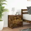 Image de vidaXL Tables de chevet 2 pcs chêne fumé 45x34x44,5 cm bois ingénierie