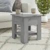 Image de vidaXL Table basse Sonoma gris 40x40x42 cm Bois d'ingénierie