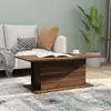 Image de vidaXL Table basse chêne marron 102x55,5x40 cm bois d'ingénierie