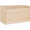Image de vidaXL Armoire Murale 60x30x35 cm Bois de pin Massif, Armoire Suspendue, étagère Murale, étagère Flottante, Meuble TV Mural, unité Murale