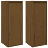 Image de Armoires murales 2pcs Marron miel 30x30x80cm Bois de pin massif