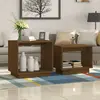 Image de vidaXL Tables basses gigognes 2 pcs Marron miel Bois de pin massif