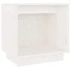 Image de Tables de chevet 2 pcs Blanc 40x30x40 cm Bois de pin solide