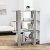 Image de vidaXL Bibliothèque/Séparateur de pièce Gris béton 100x30x123,5 cm
