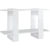 Image de Bibliothèque Séparateur de pièce Blanc brillant 80x30x51 cm