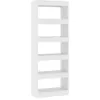 Image de vidaXL Libreria/Divisorio Bianco 60x30x166 cm in Truciolato