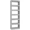 Image de Bibliothèque Séparateur de pièce Gris béton 60x30x198 cm