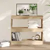 Image de vidaXL Bibliothèque/Séparateur de pièce chêne sonoma 80x30x72 cm