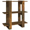 Image de Bibliothèque Séparateur de pièce Chêne fumé 80x30x87 cm
