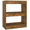 Image de vidaXL Libreria/Divisorio Rovere Fumo 60x30x72 cm