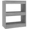Image de Bibliothèque Séparateur de pièce Sonoma gris 60x30x72 cm