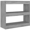 Image de Bibliothèque Séparateur de pièce sonoma gris 80x30x72 cm